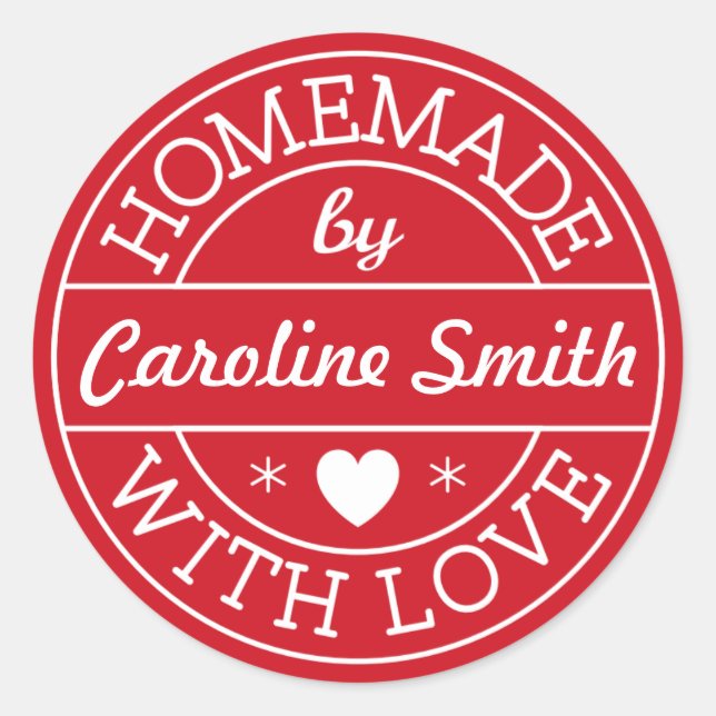 Christmas or Valentines stickers with custom name (Front)