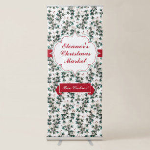 Christmas or Winter Holiday Sale or Party Retractable Banner