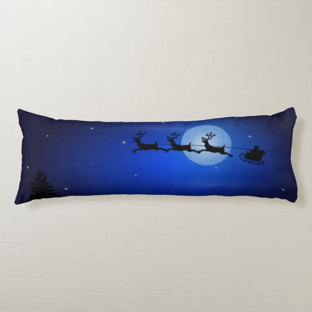 Christmas or Winter Scene 2-Sided Body Pillow (Front)