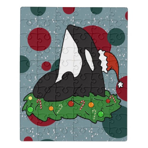 Christmas Orca Killer Whale Jigsaw Puzzle