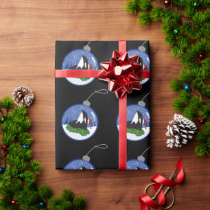 Christmas Orca Killer Whale Wrapping Paper