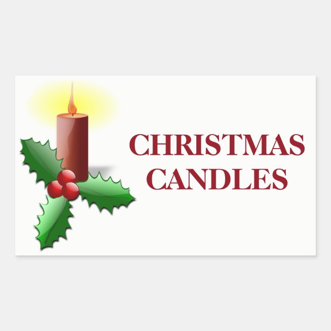 Christmas Organizing Labels - Candles (Front)
