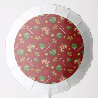 Christmas Ornamant  & Candy Cane Pattern Balloon