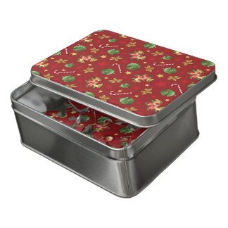 Christmas Ornamant  & Candy Cane Pattern Jigsaw Puzzle