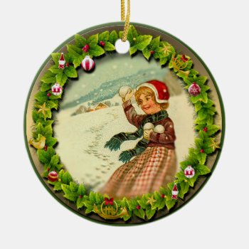 Christmas Ornament 019. Vintage Style. by VintageStyleStudio at Zazzle