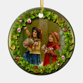 Christmas Ornament 038. Vintage Style. by VintageStyleStudio at Zazzle