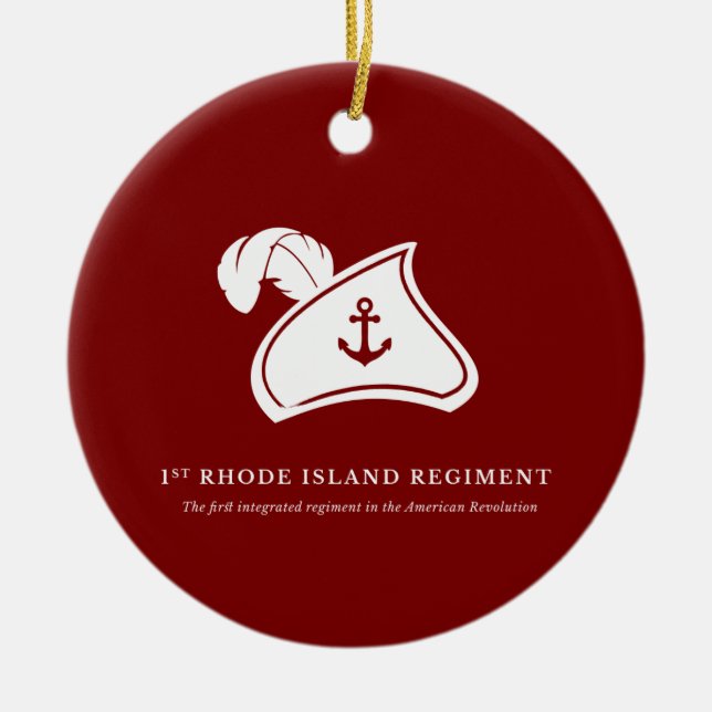 Christmas Ornament — 1st Rhode Island Regiment (Front)