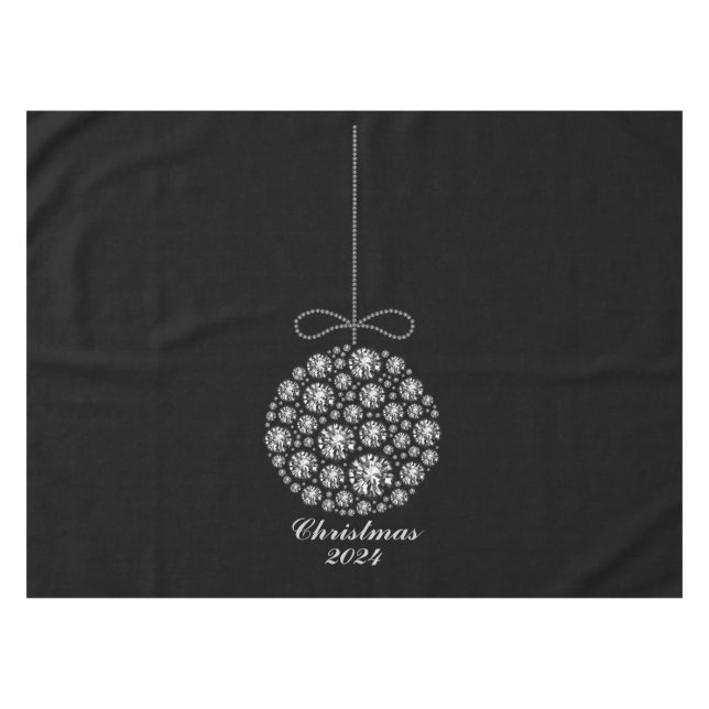 Christmas Ornament 2024 Tablecloth (Front (Horizontal))