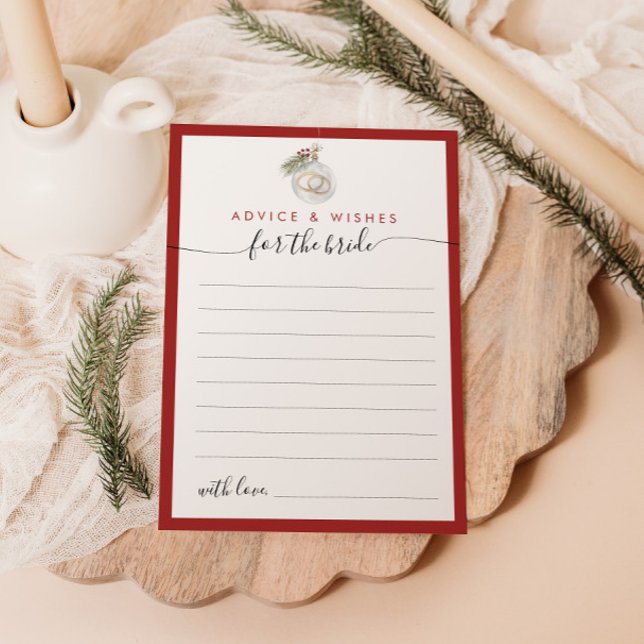 Christmas Ornament Advice and Wishes Card (Creator Uploaded)