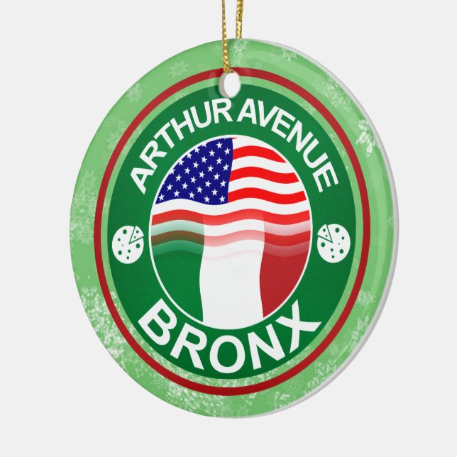 Christmas Ornament Arthur Avenue Bronx Italian (Left)