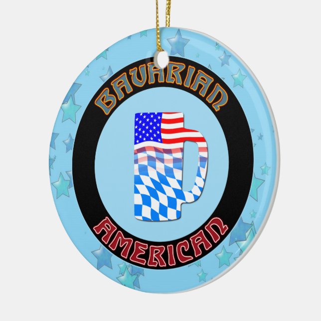 Christmas Ornament Bavarian American German (Left)