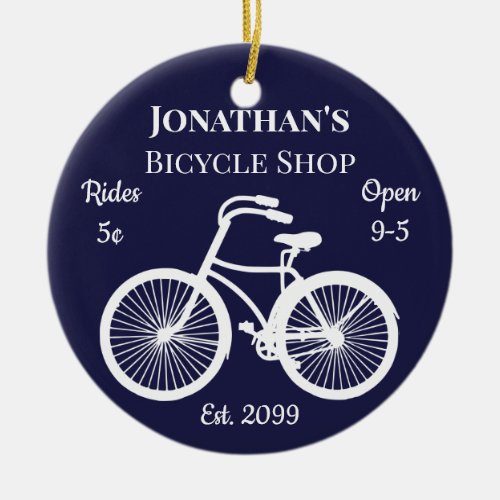 Christmas Ornament Bicycle Shop Rides 5