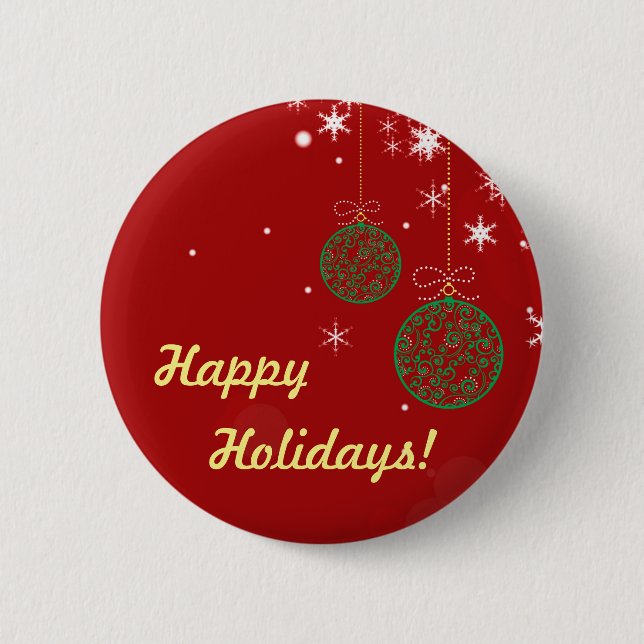 Christmas Ornament Button (Front)