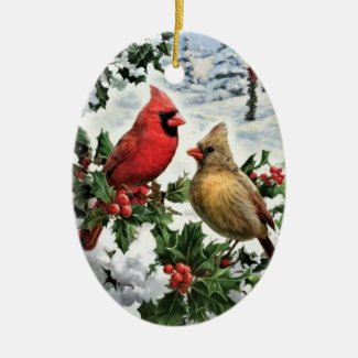 Christmas Ornament - Cardinal Couple