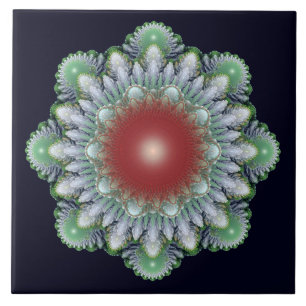 Christmas ornament ceramic tile