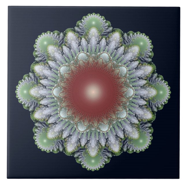 Christmas ornament ceramic tile (Front)