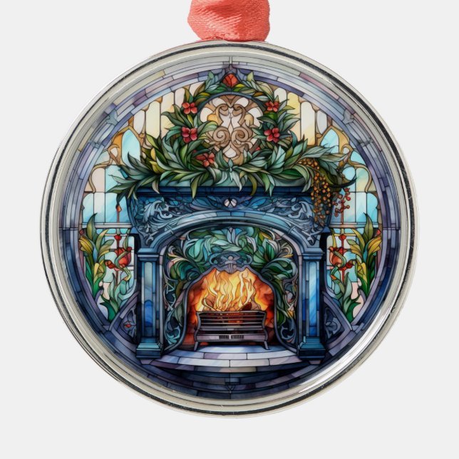 Christmas Ornament Christmas Fireplace (Front)