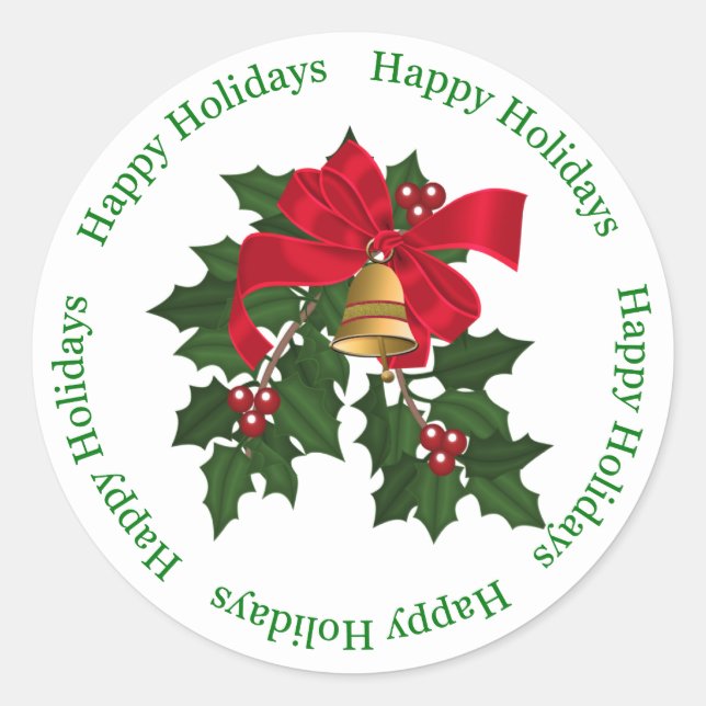 Christmas Ornament Classic Round Sticker (Front)