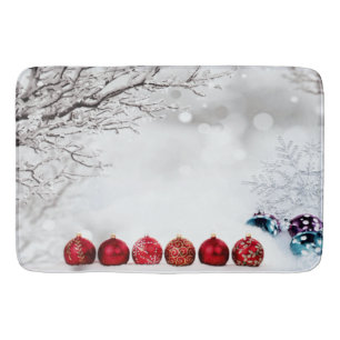 Christmas Ornament Decoration Bath Mat