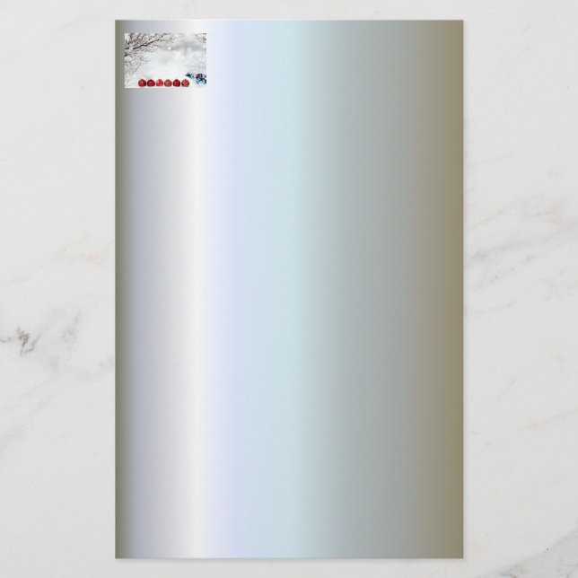 Christmas Ornament Decoration Stationery (Front)