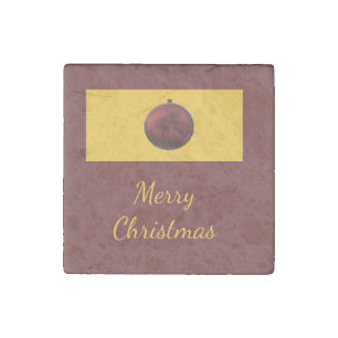 Christmas Ornament Design Stone Magnet