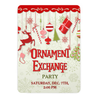 Ornament Exchange Party Invitations 8