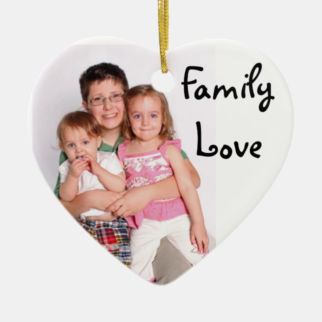 Christmas Ornament - Family Love (Front)
