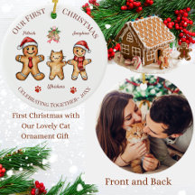 Christmas Ornament - First Christmas with our Cat