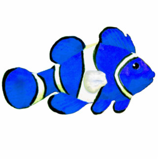 Christmas Ornament Fish Blue
