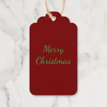 Christmas Ornament Foil Gift Tag