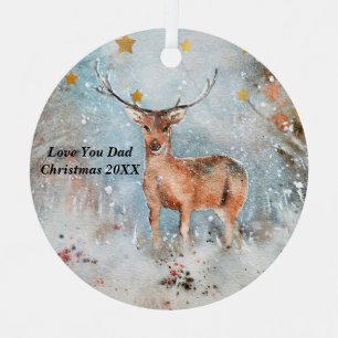 Christmas Ornament for Dad with Deer