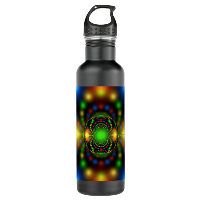 Christmas Ornament Fractal Design-29440 Stainless Steel Water Bottle (Front)