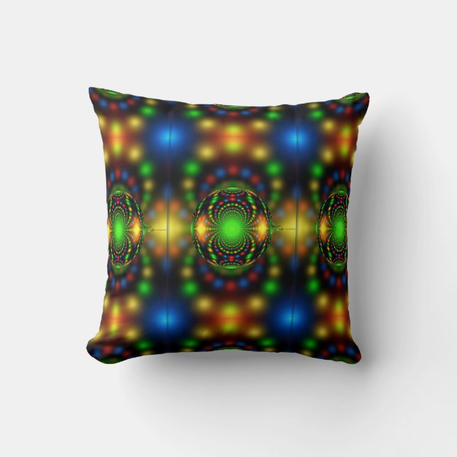Christmas Ornament Fractal Design-29440 Throw Pillow (Front)