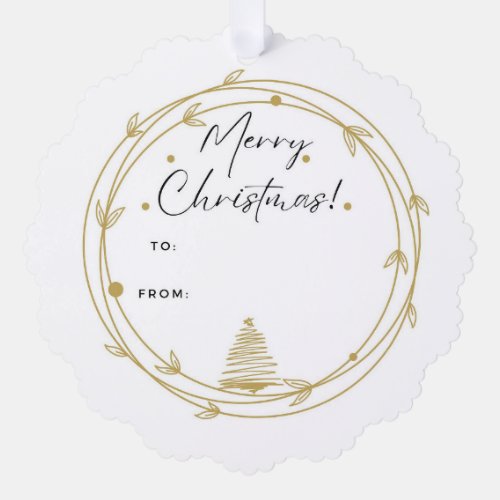 Christmas Ornament Gift Tag