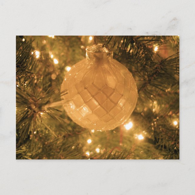 Christmas Ornament Holiday Postcard (Front)