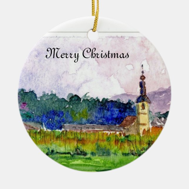 Christmas Ornament in Slovenia Church (Front)