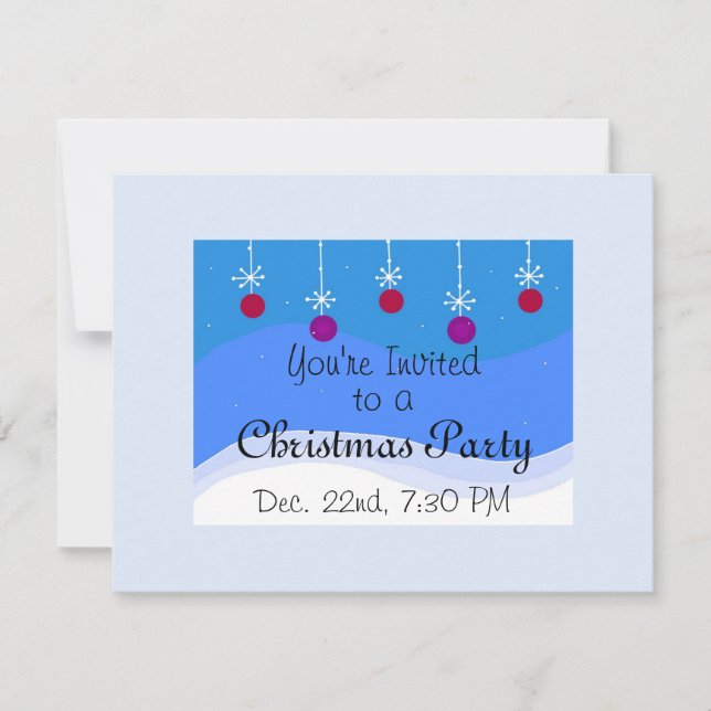 Christmas Ornament Invitation (Front)