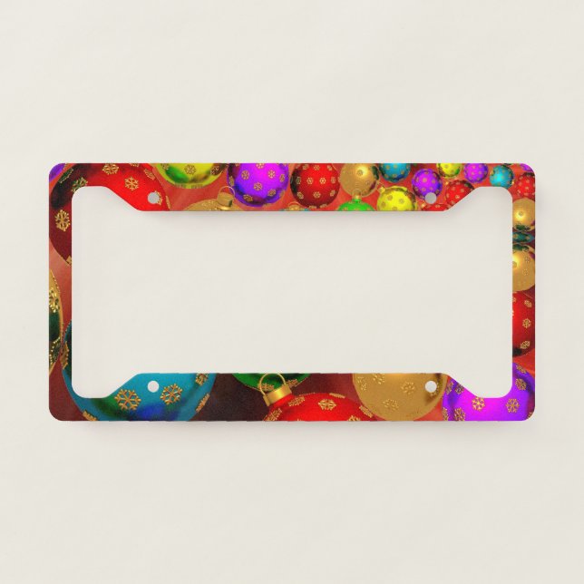 Christmas Ornament Jamboree License Plate Frame (Front)