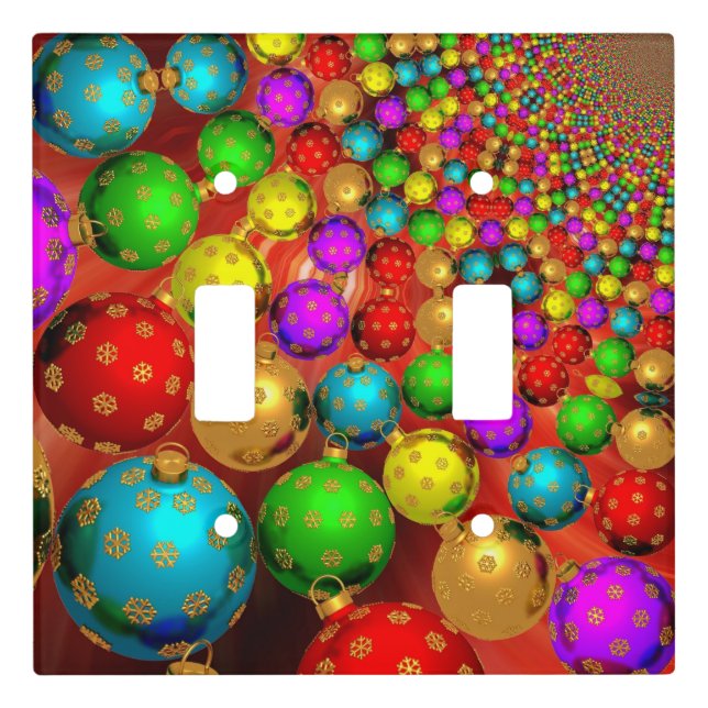 Christmas Ornament Jamboree Light Switch Cover (Front)