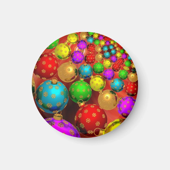 Christmas Ornament Jamboree Magnet (Front)