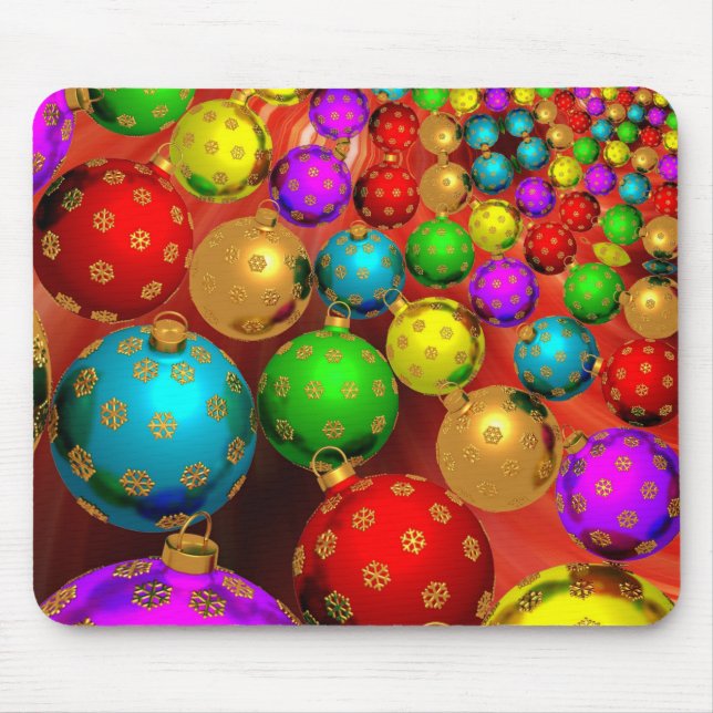 Christmas Ornament Jamboree Mouse Pad (Front)