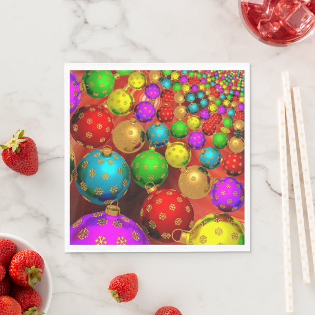 Christmas Ornament Jamboree  Napkins (Insitu)