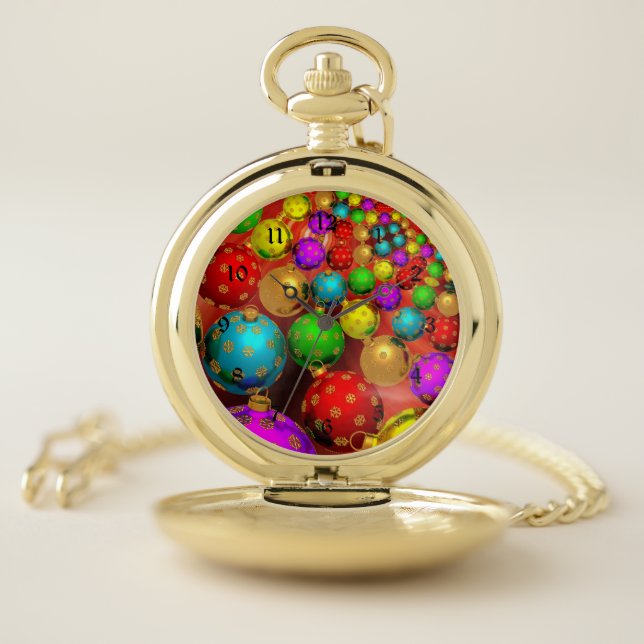 Christmas Ornament Jamboree Pocket Watch (Inside)