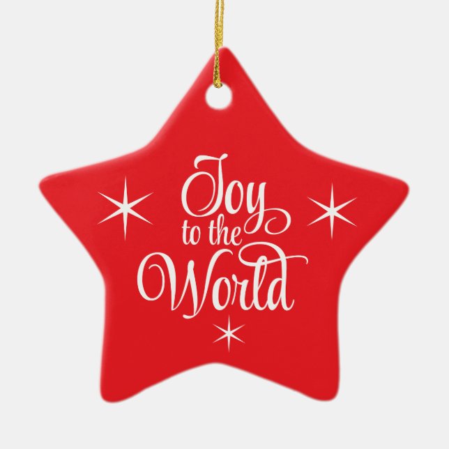 Christmas Ornament Joy to the World (Front)