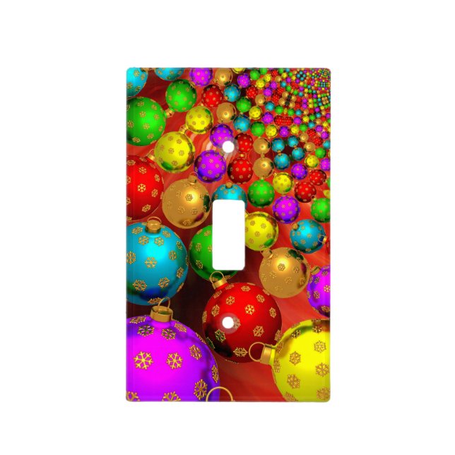 Christmas Ornament Jubilee Light Switch Cover (Front)