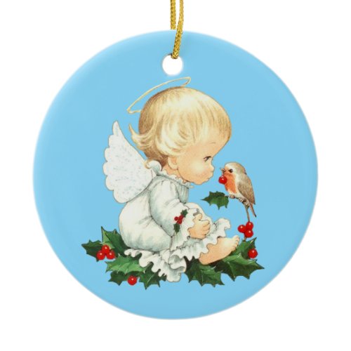 Christmas Ornament-Little Angel Ceramic Ornament