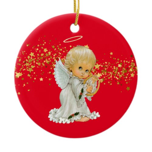 Christmas Ornament-Little Angel Ceramic Ornament