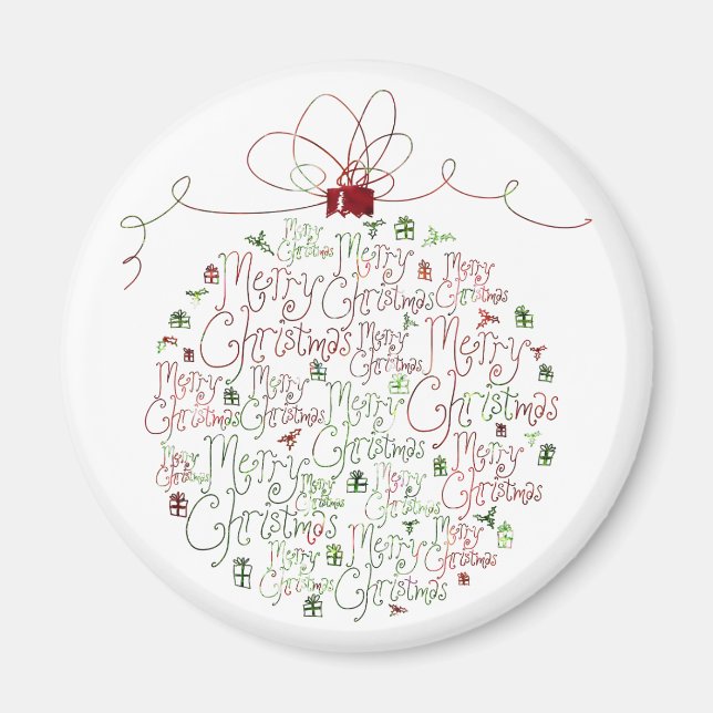 Christmas Ornament Magnet (Front)