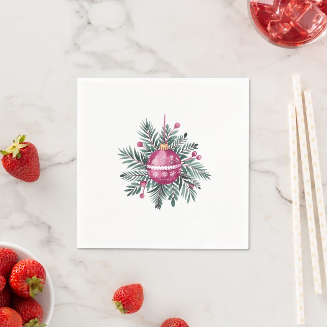 Christmas Ornament Napkins (Insitu)