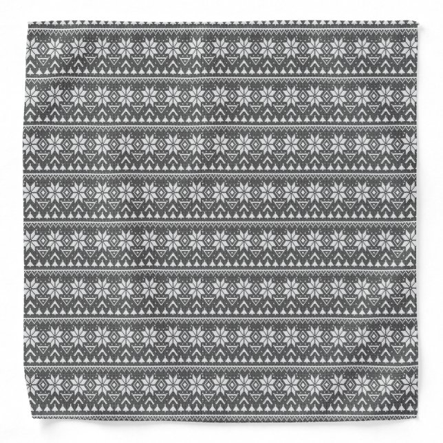 Christmas ornament nordic winter scandinavian norw bandana (Front)